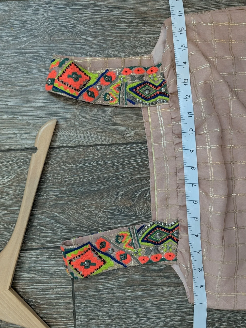 Vineet Bahl Anthropologie Beaded Tank Top Sunlight Hours Size XSP Made In India